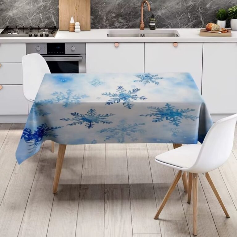 Nappe De Noel Bleue 3