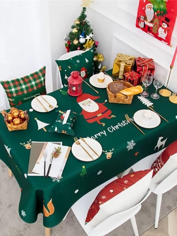 Nappe De Noel Verte 1