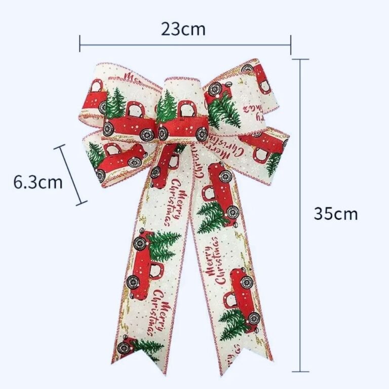Noeud Blanc Sapin De Noel 1