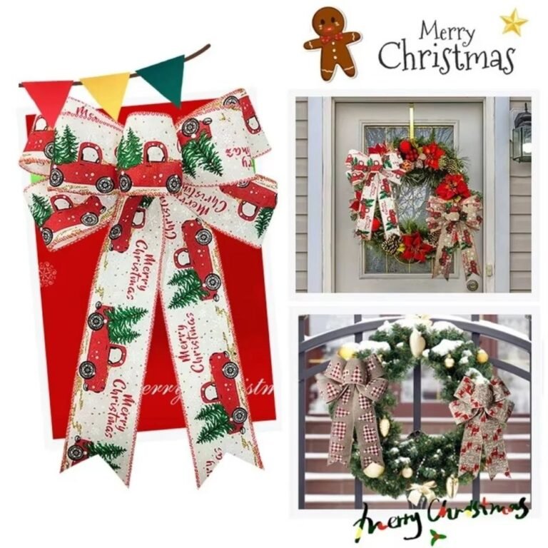 Noeud Blanc Sapin De Noel 2