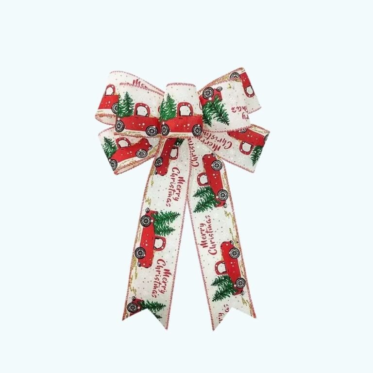 Noeud Blanc Sapin De Noel