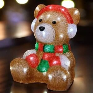 Ours De Noel Lumineux En Acrylique 1