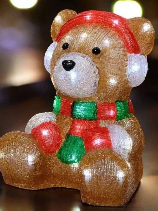 Ours De Noel Lumineux En Acrylique 1