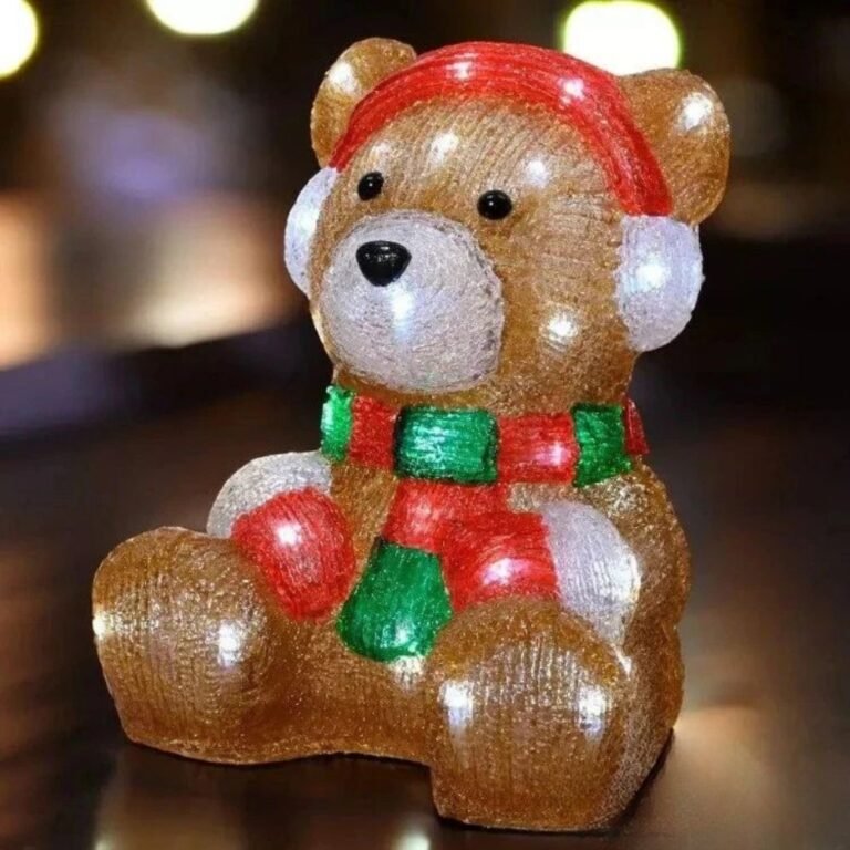 Ours De Noel Lumineux En Acrylique 1