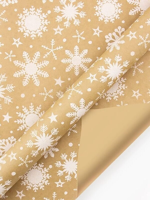 Papier Cadeau De Noel Flocon 1