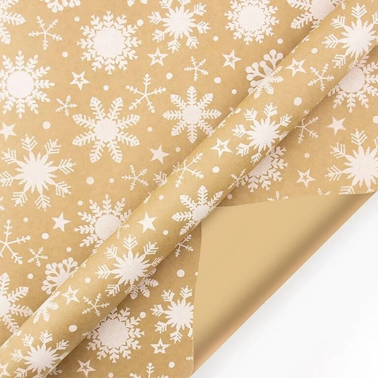 Papier Cadeau De Noel Flocon 1
