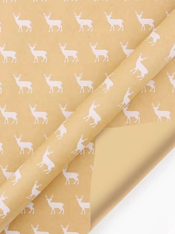 Papier Cadeau De Noel Renne 1