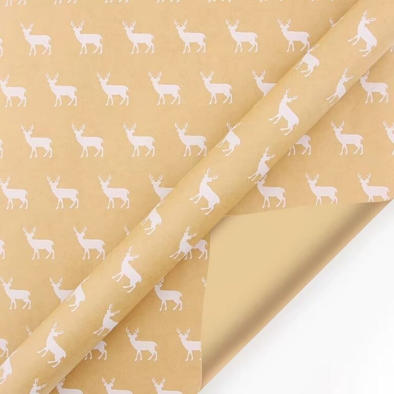 Papier Cadeau De Noel Renne 1