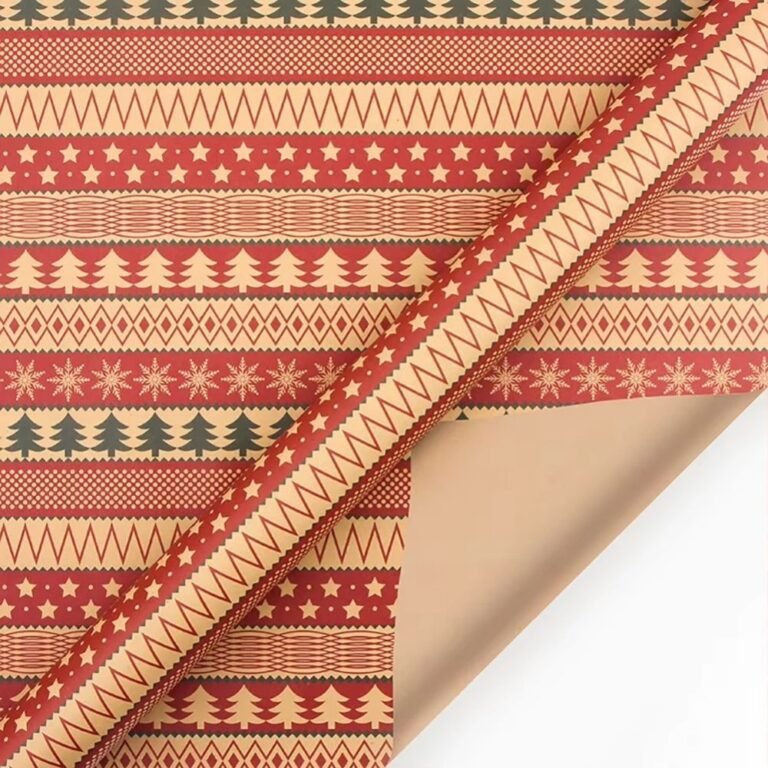 Papier Cadeau De Noel Sapin 1