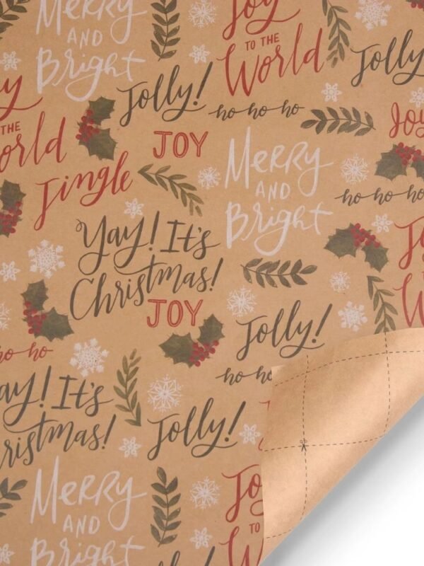 Papier Cadeau Marron 1