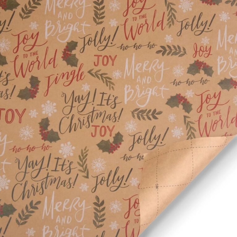 Papier Cadeau Marron 1