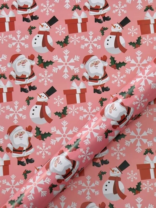 Papier Cadeau Rose 1