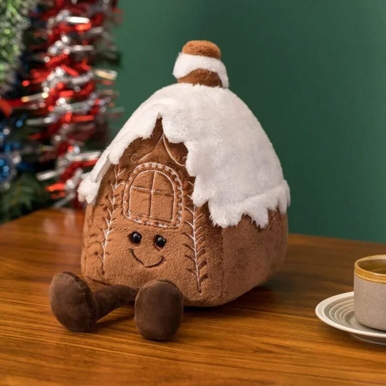 Peluche Chalet De Noel Maison Enneigee