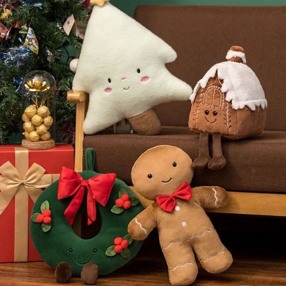 Peluche Grinch 31cm - Décoration Noël Monstre Vert Fourrure - Lutin Farceur Sapin Cadeau