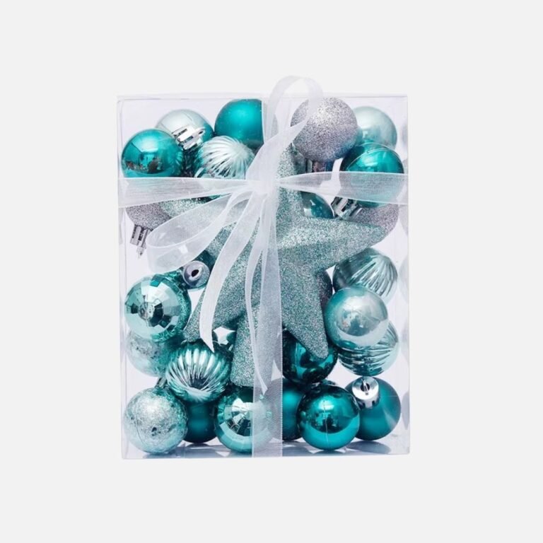 Petit Kit De Decorations De Noel Bleu Turquoise 1