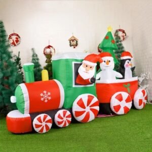 Petit Train De Noel Gonflable 1