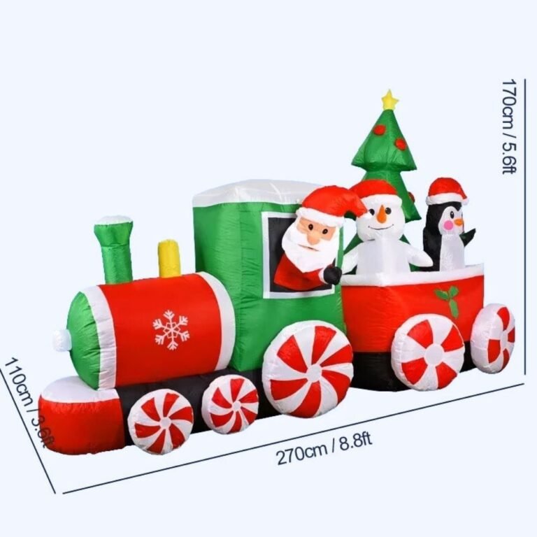 Petit Train De Noel Gonflable 3
