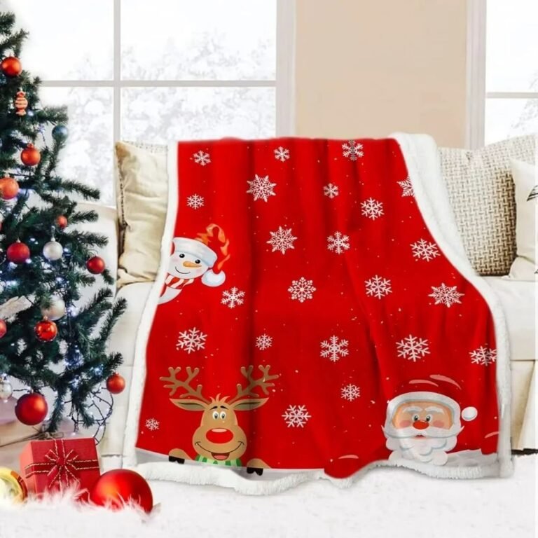Plaid De Noel Rouge 1