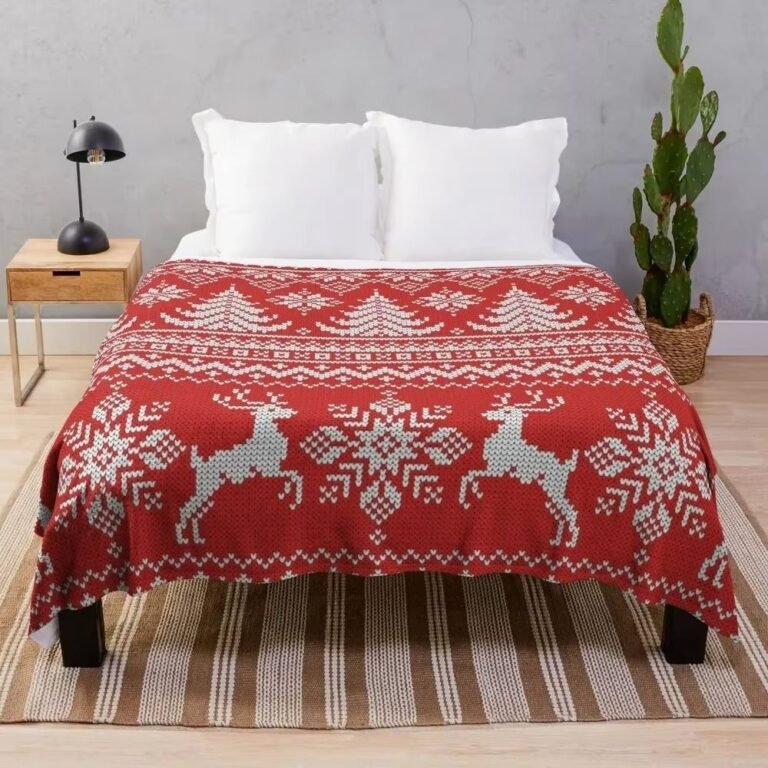 Plaid De Noel Tricot 1