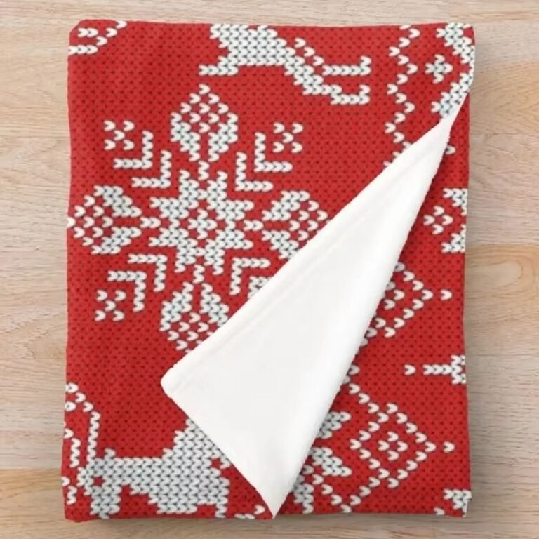Plaid De Noel Tricot 3