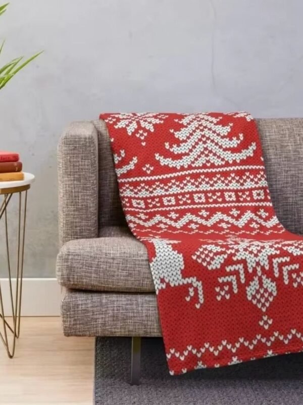 Plaid De Noel Tricot