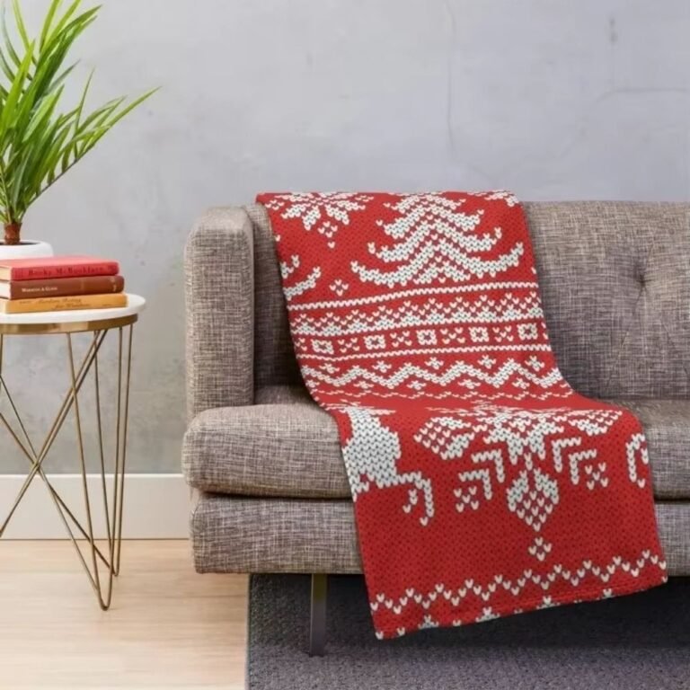 Plaid De Noel Tricot