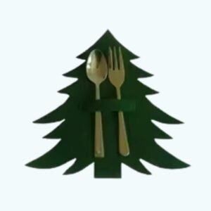 Porte Couvert Feutrine Noel Sapin De Noel 1