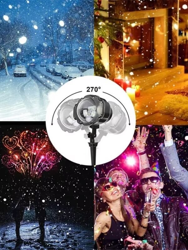 Projecteur Noel Chute De Neige