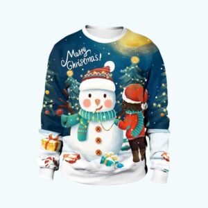 Pull De Noel Bonhomme De Neige 1