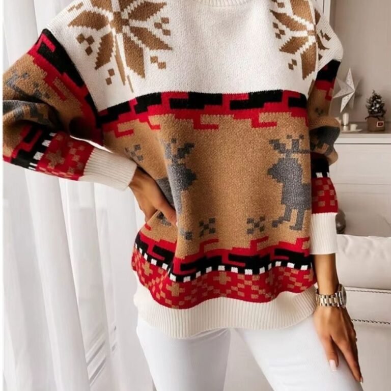 Pull De Noel Col Roule Femme 3