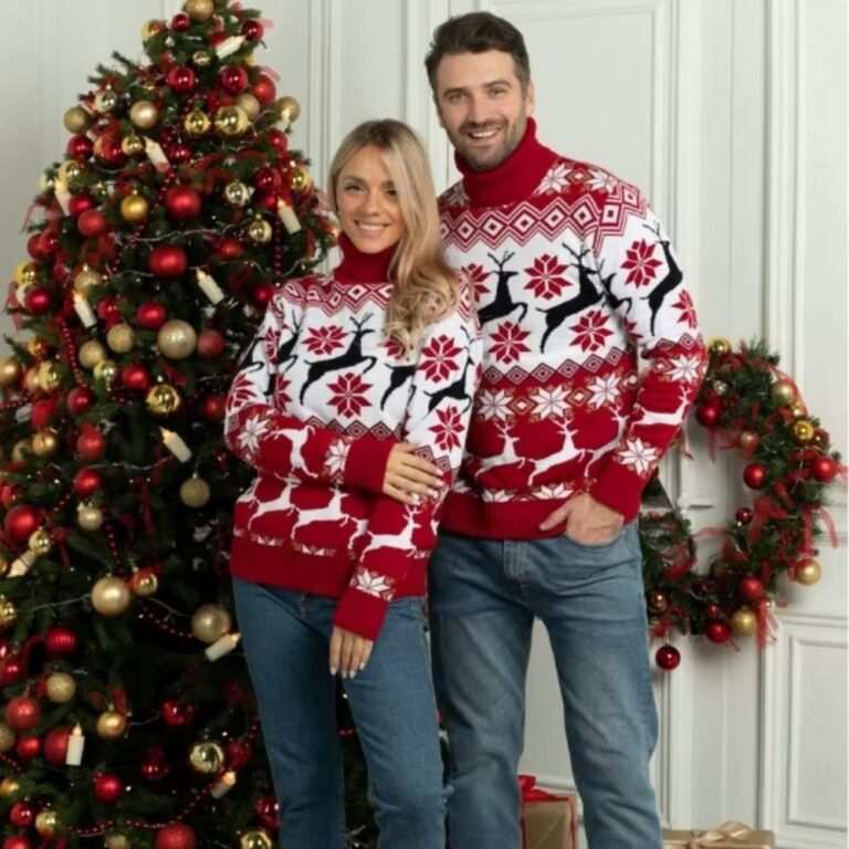 Pull De Noel Couple Assorti 4