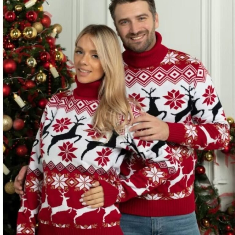 Pull De Noel Couple Assorti