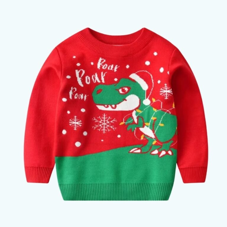Pull De Noel Dinosaure Enfant 1