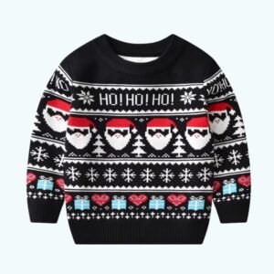 Pull De Noel Enfant Pere Noel Ho Ho Ho 1