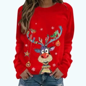 Pull De Noel Femme Drole 1
