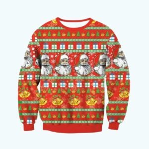 Pull De Noel Kitsch Rouge 1