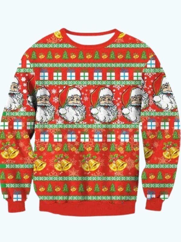 Pull De Noel Kitsch Rouge 1