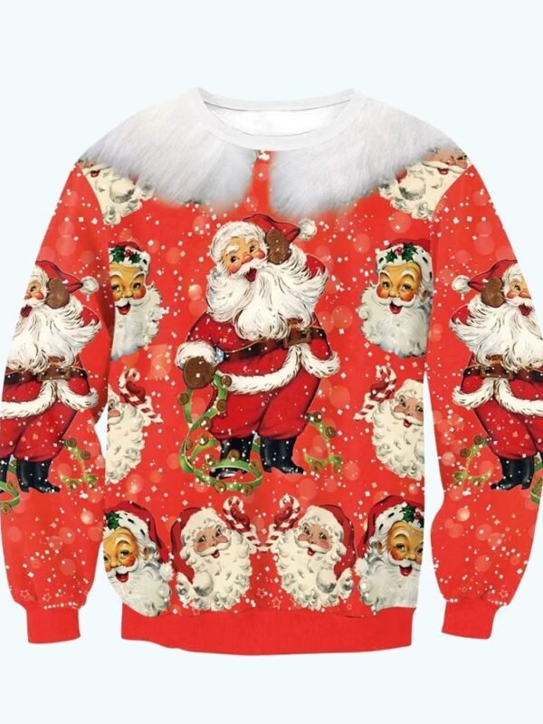 Pull De Noel Pere Noel Vintage 1
