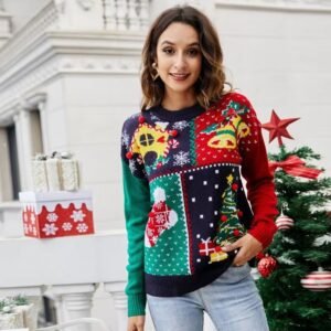 Pull Moche De Noel Femme