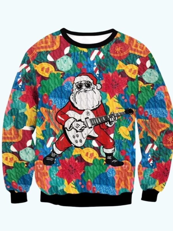 Pull Pere Noel Rockeur 1