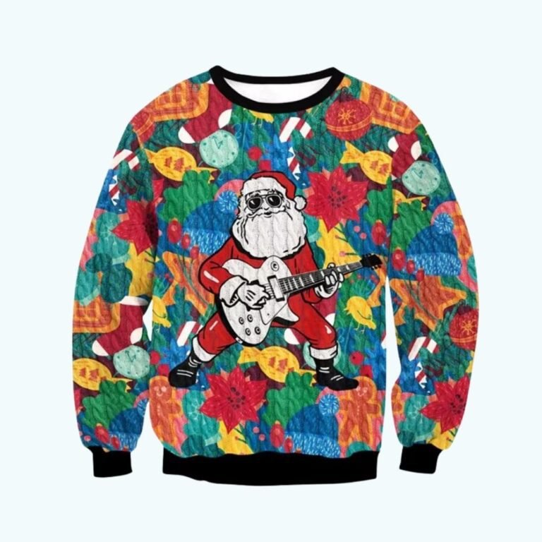 Pull Pere Noel Rockeur 1