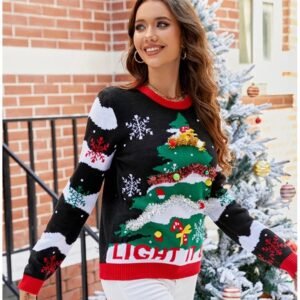 Pull Sapin De Noel Femme