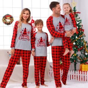 Pyjama Carreaux Famille 1