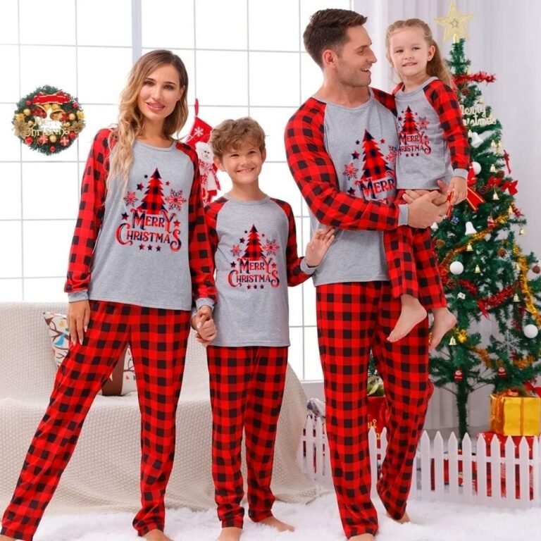 Pyjama Carreaux Famille 1