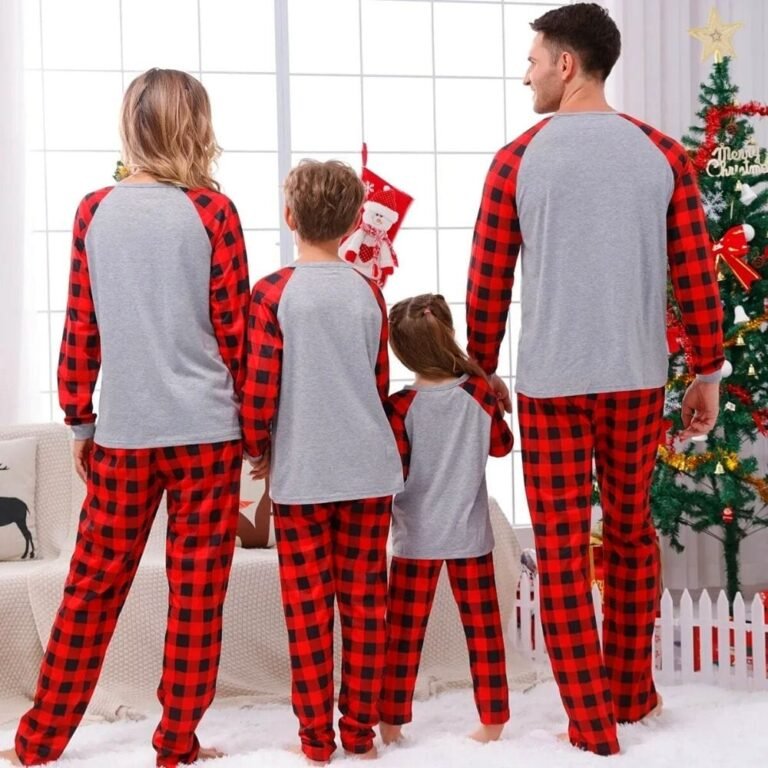 Pyjama Carreaux Famille 2