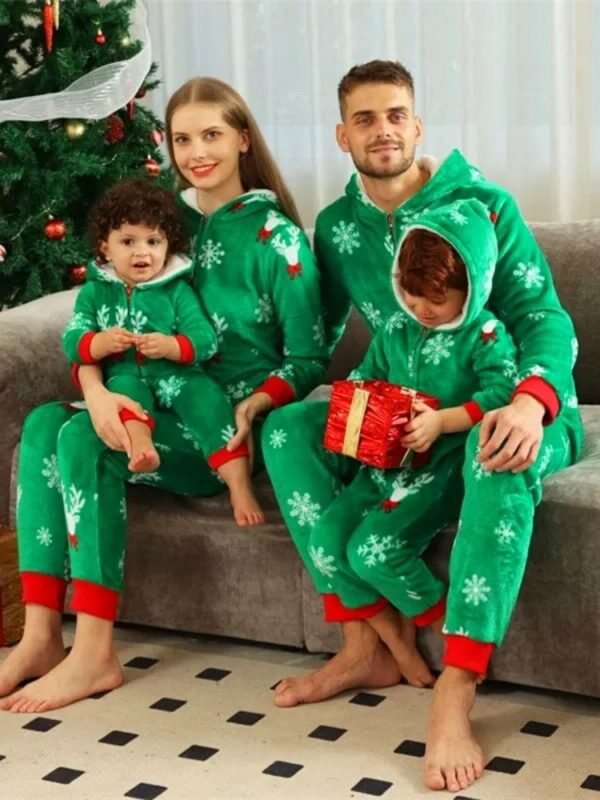 Pyjama Grenouillere Hiver Famille