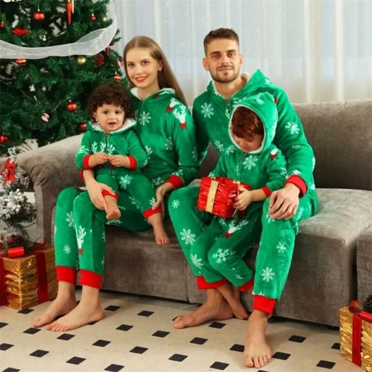Pyjama Grenouillere Hiver Famille
