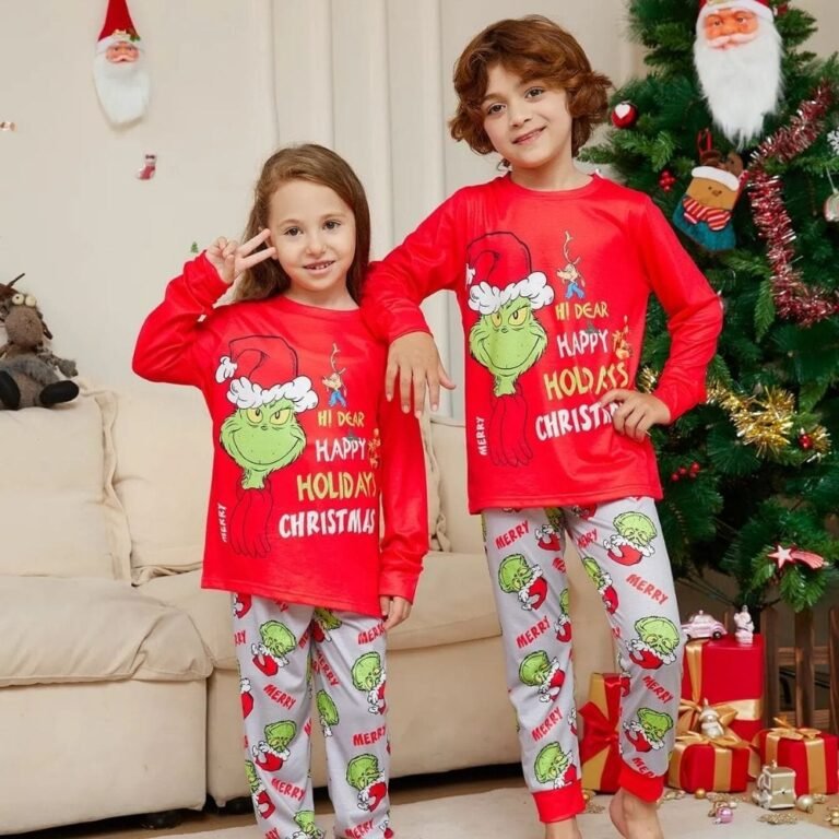 Pyjama Noel Famille Grinch 1