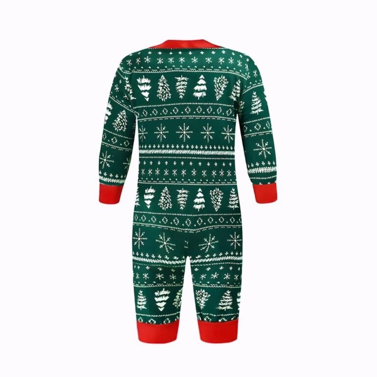 Pyjama Noel Famille Vert 3