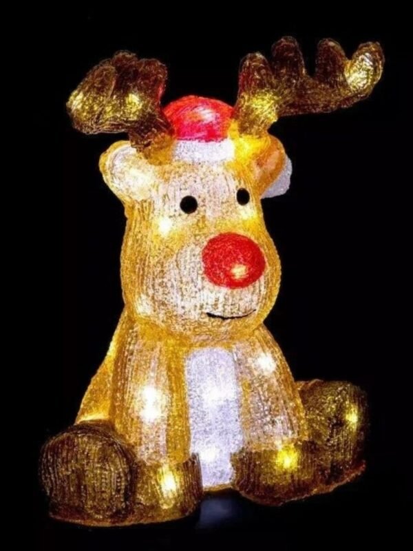 Renne Lumineux De Noel En Acrylique 1